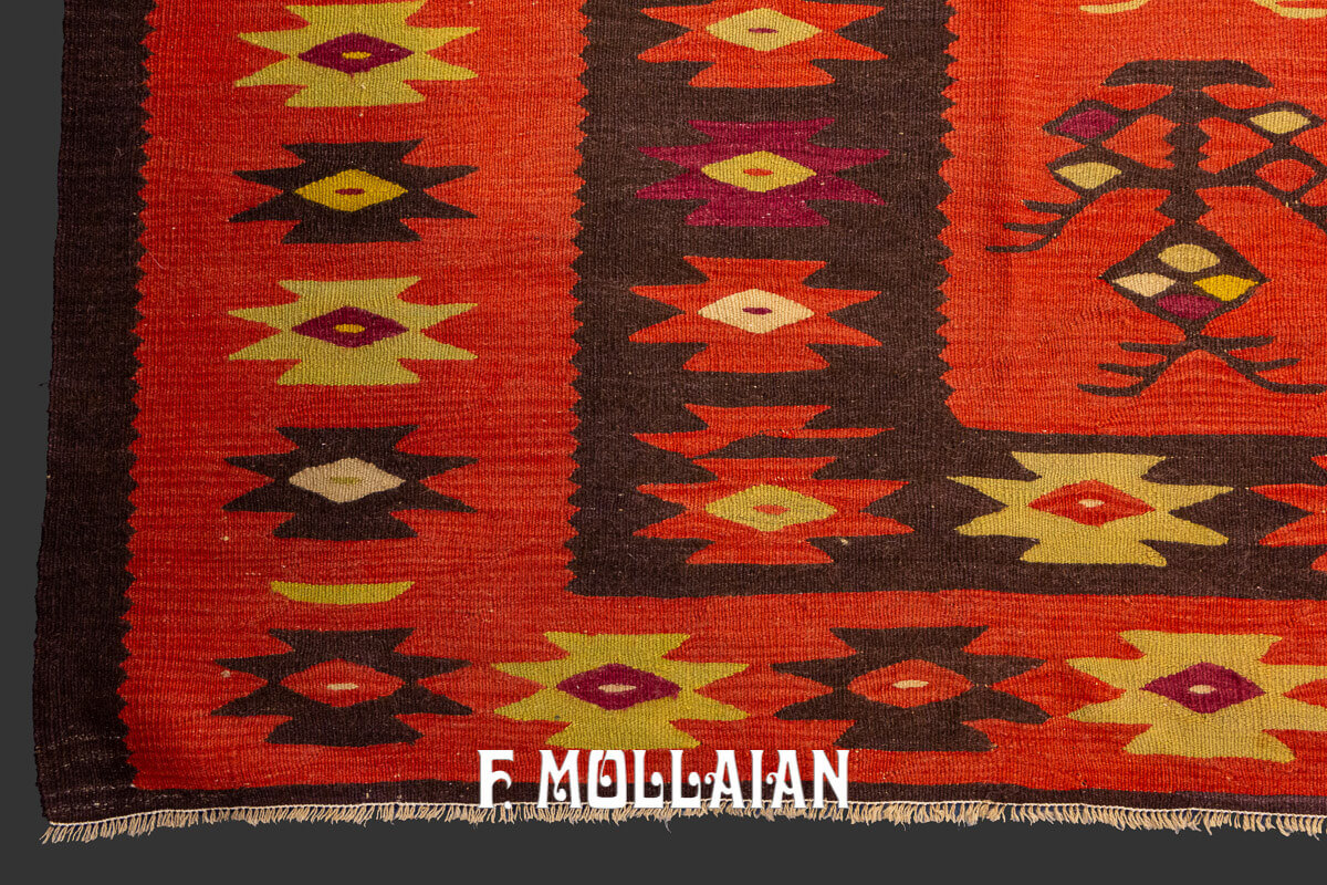 Very Large Handloom Woven Antique Sarkoy Turkish Kilim Carpet n°:577147—dorotheum 22